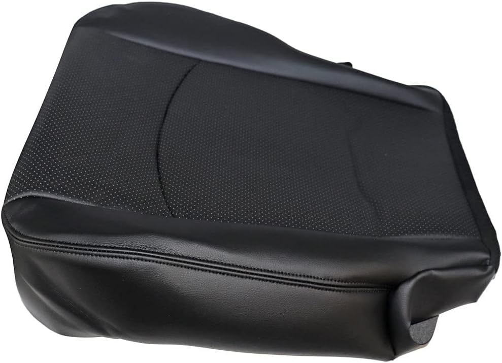 Black Bottom Perforated Leather Seat Cover Pack of 2 J802728