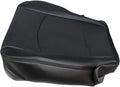 Black Bottom Perforated Leather Seat Cover Pack of 2 J802728