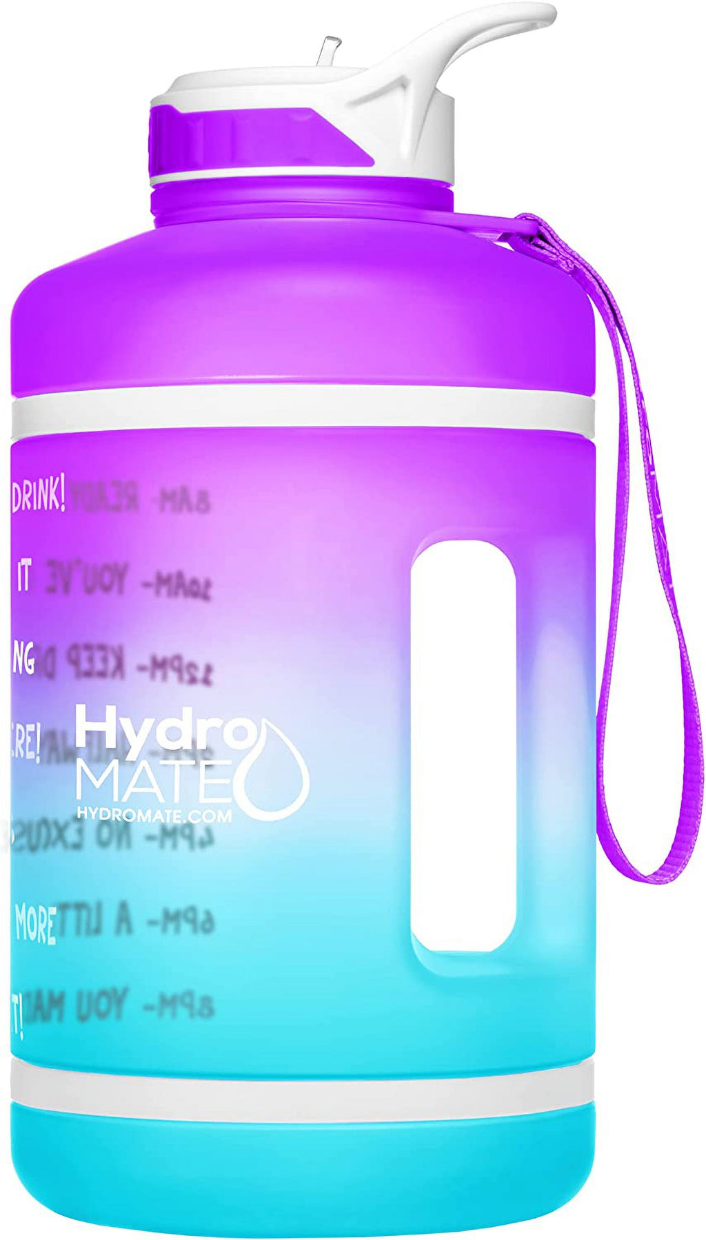 64 oz Half Gallon Water Bottle with Straw and Handle M346