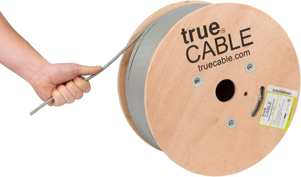 1000ft Blue 23AWG 4 Pair Solid Bare Copper Bulk Ethernet Cable H74900