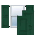 15 in. x 41 in. Real Wood Pine Raised Panel Shutters Pair T8049