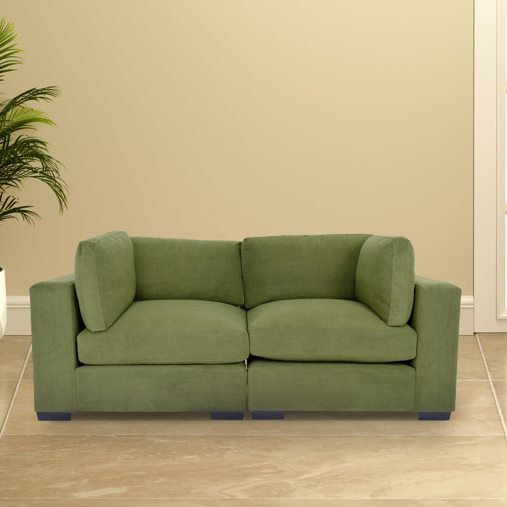 Forest Green Loveseat Sofa I319