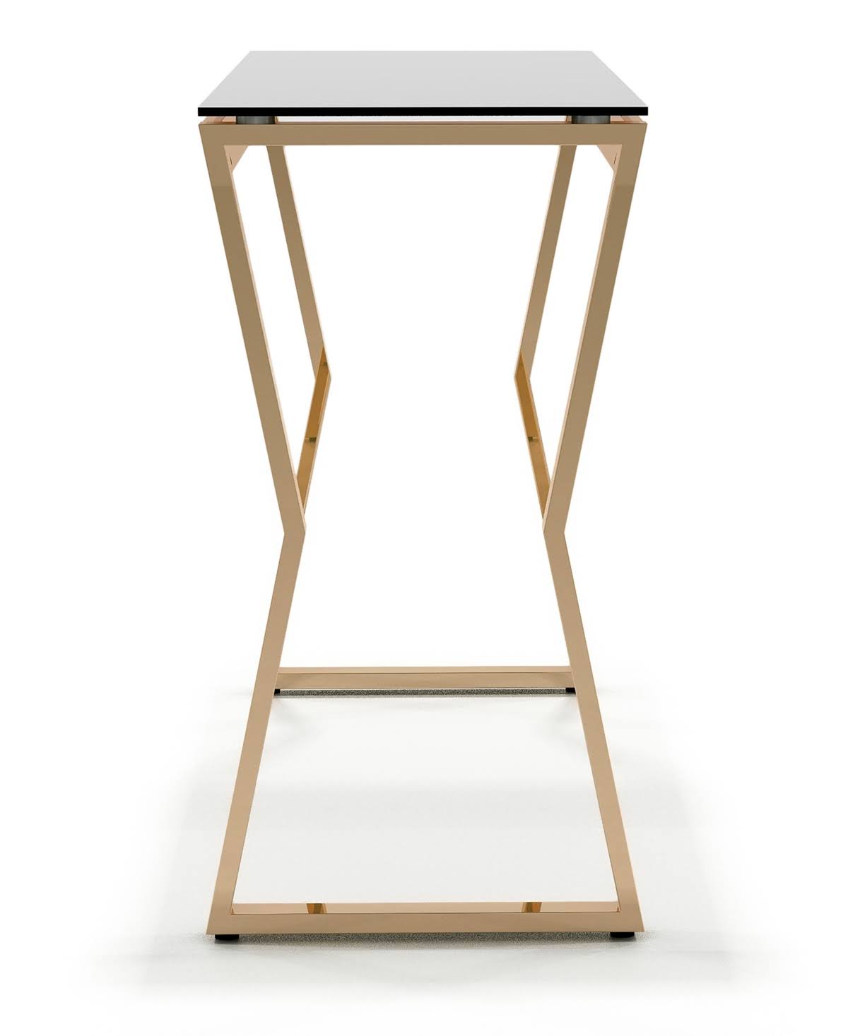 Gold-Tone Glass Top Sofa Table V592274