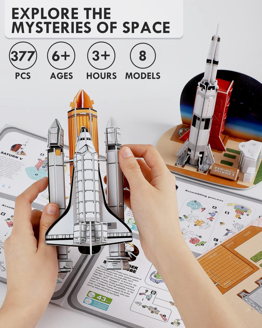 3D Puzzles Outer Space Toys 377 Pcs STEM Toys Y469