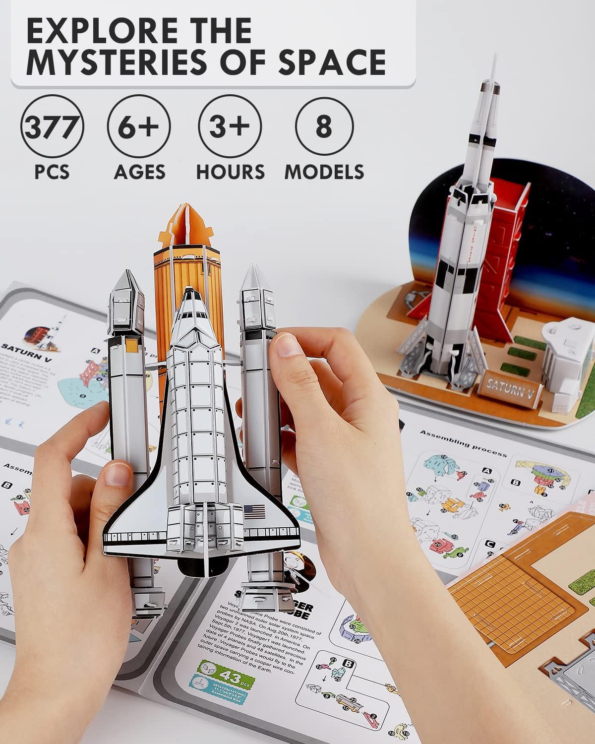 3D Puzzles Outer Space Toys 377 Pcs STEM Toys Y469