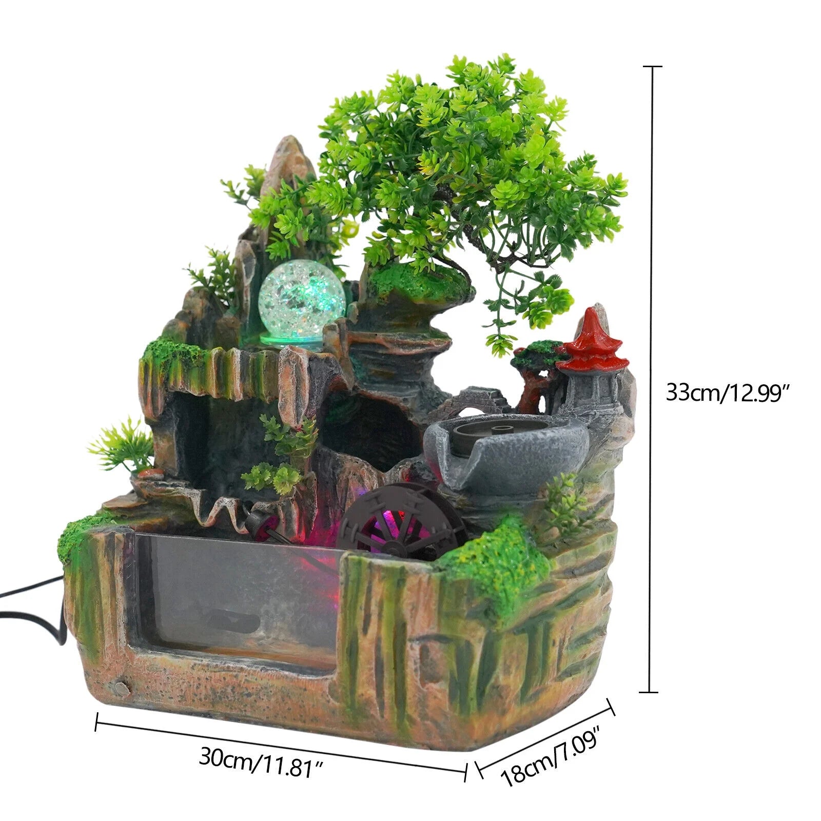 Indoor Rockery Water Fountain with LED Light O853