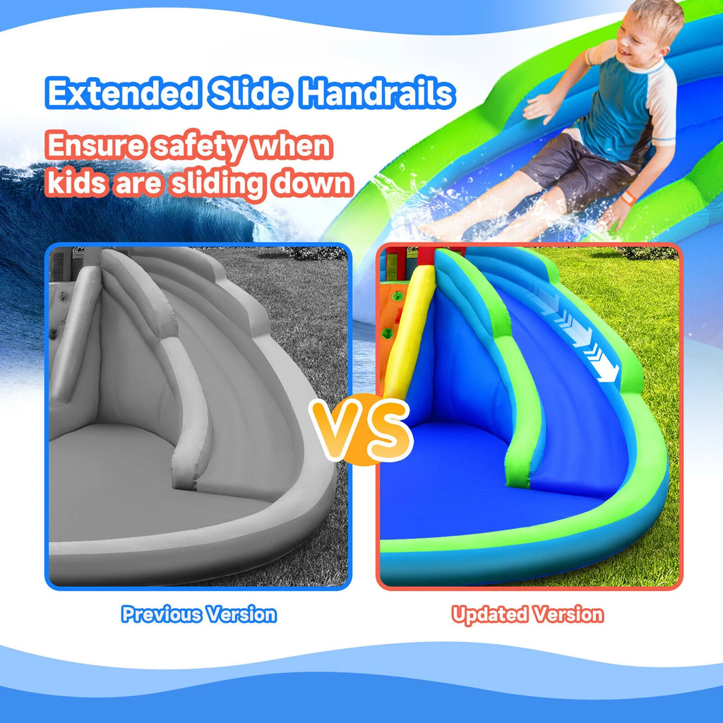 Inflatable Waterslide Bounce House with Handrail N475