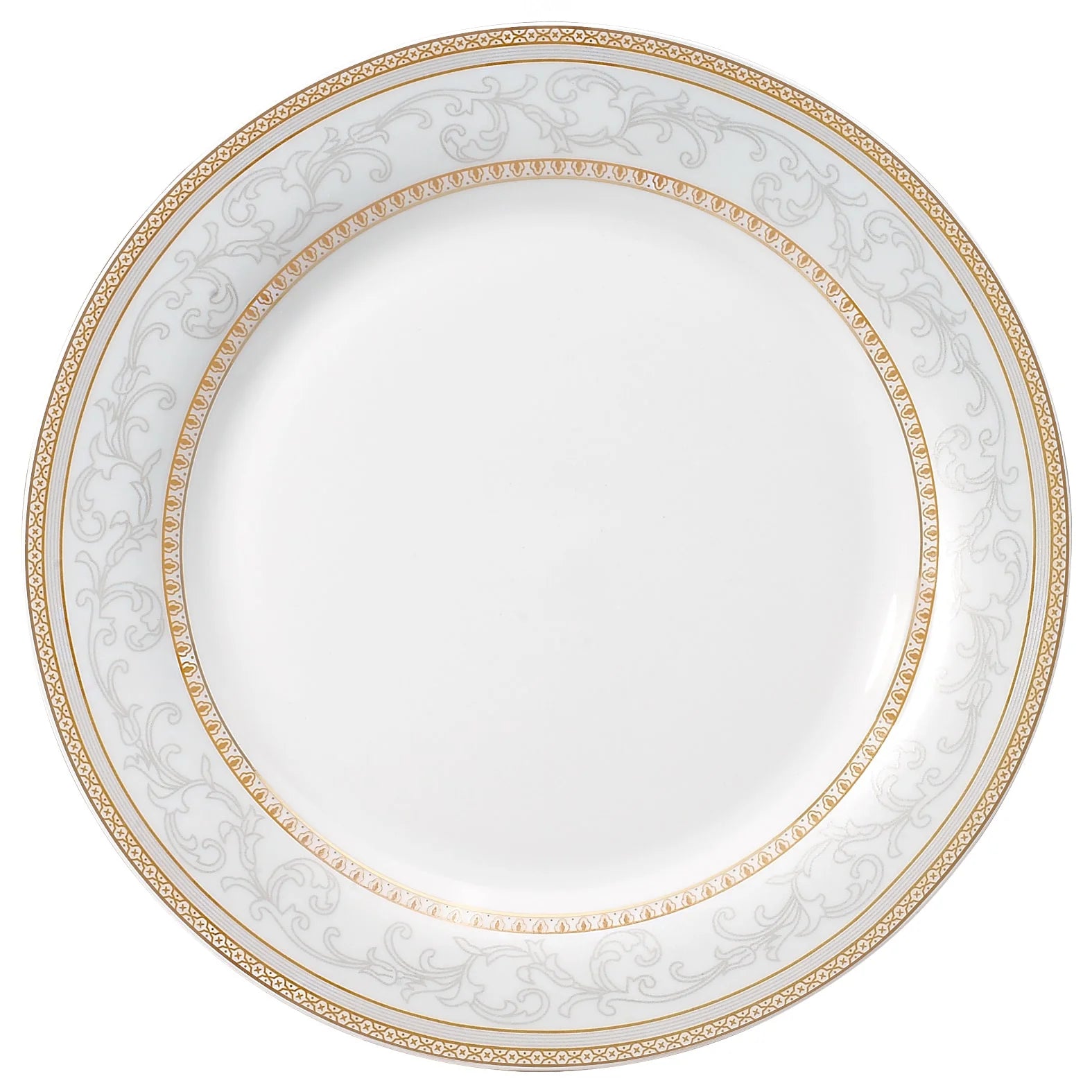 57-piece Porcelain Dinnerware Set with Gold Accent M4014