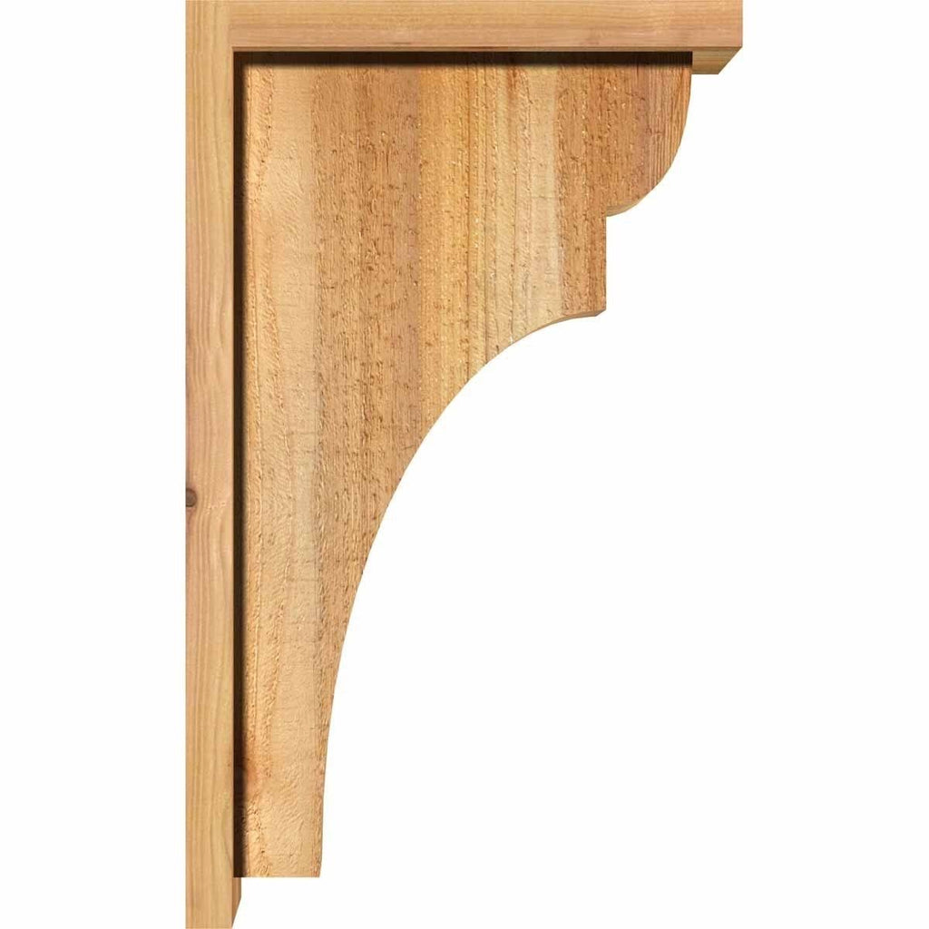 Rough Sawn Corbel with Backplate, Western Red Cedar P8365