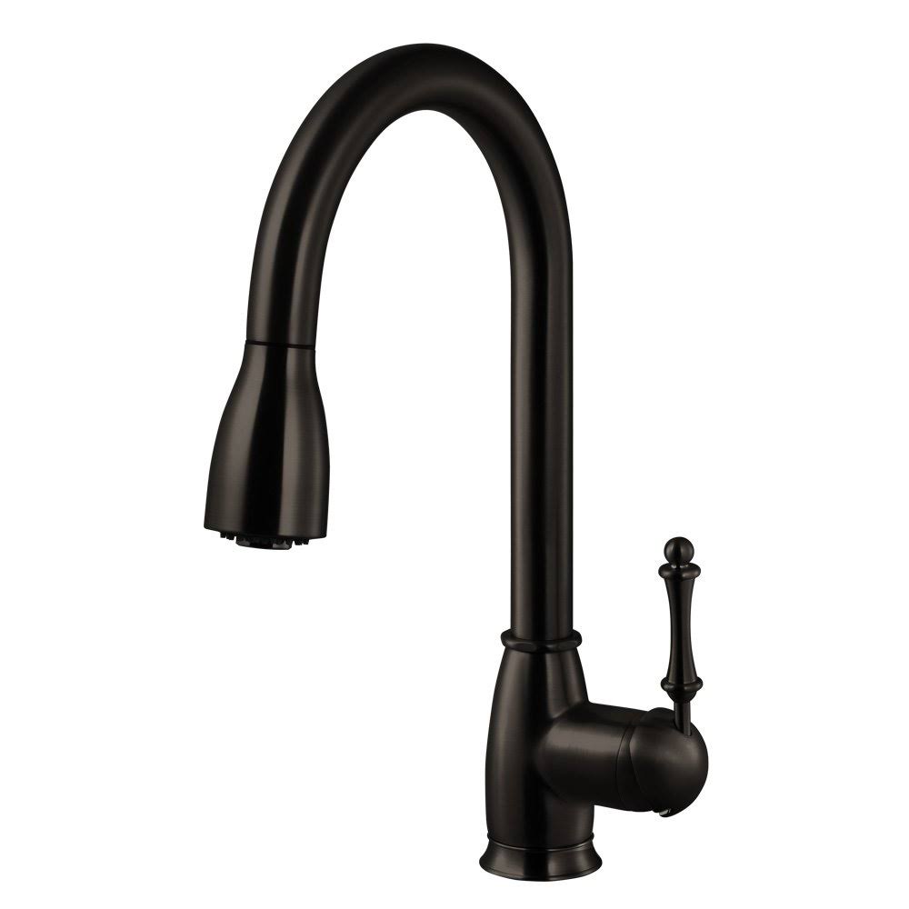 Oil Rubbed Bronze Pull Down Kitchen Faucet Y23397
