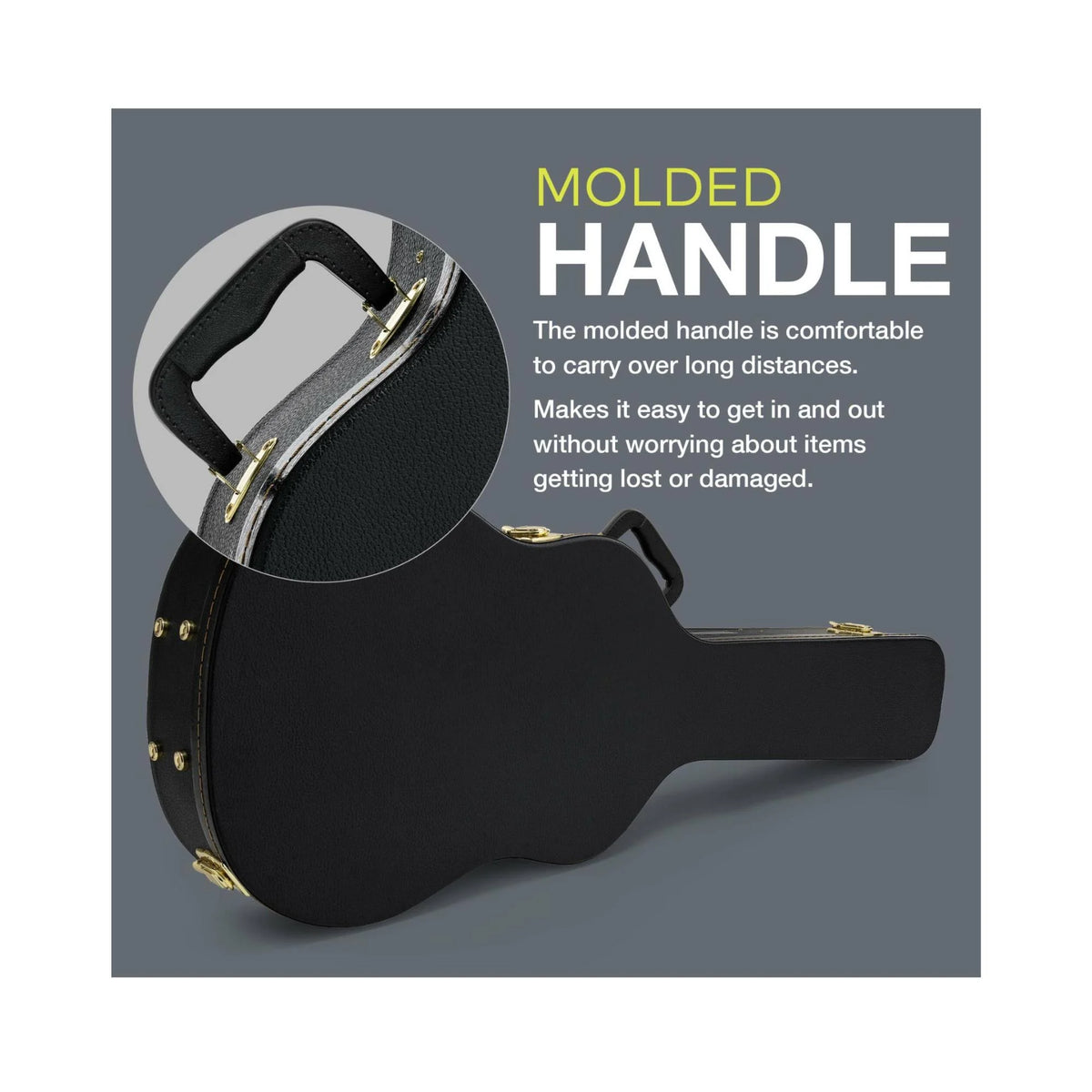 40-Inch Hard Shell Acoustic Concert Guitar Case R85168