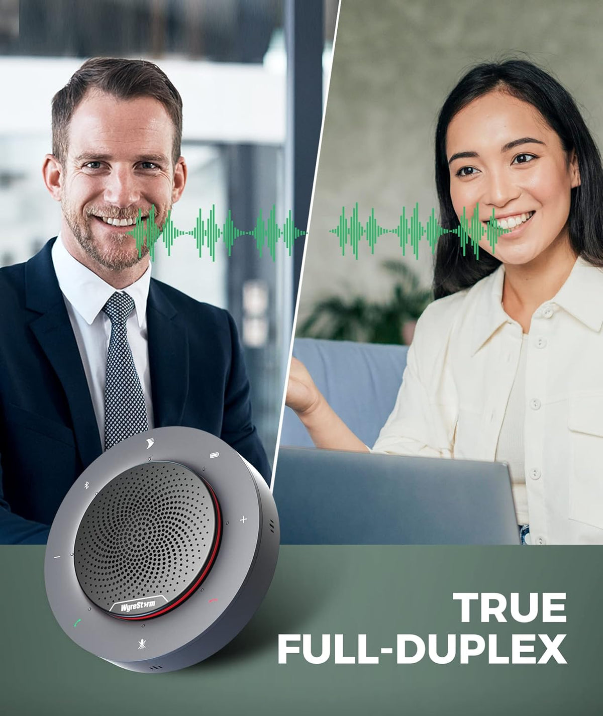USB Conference Speakerphone with 4 Noise-canceling Mics E444322