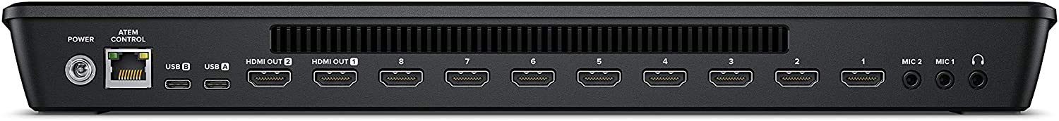 ATEM Mini Extreme HDMI ISO Live Stream Switcher Bundle with 6’ HDMI Cable, 7’ Cat5e Cable, and 5-Pack of Cable Ties T781701