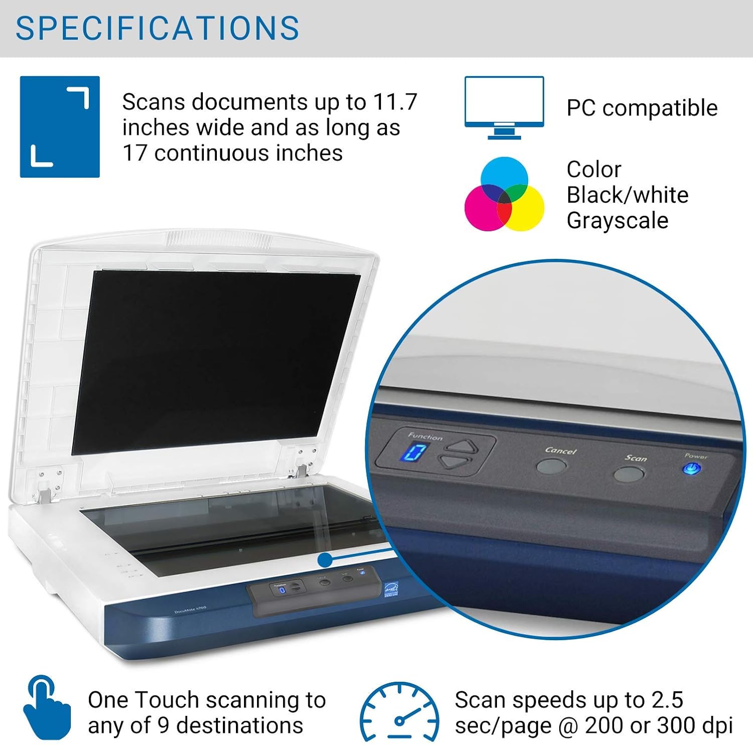 Color Document Flatbed Scanner N444578
