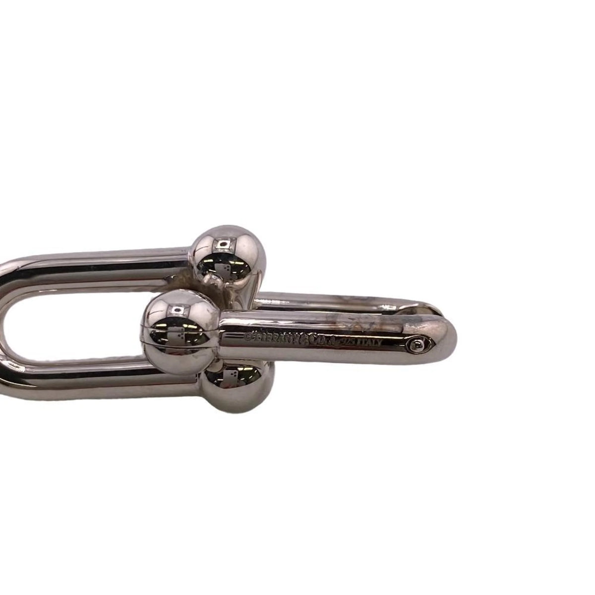 Tiffany Hardware Large Link Earrings Silver R198168