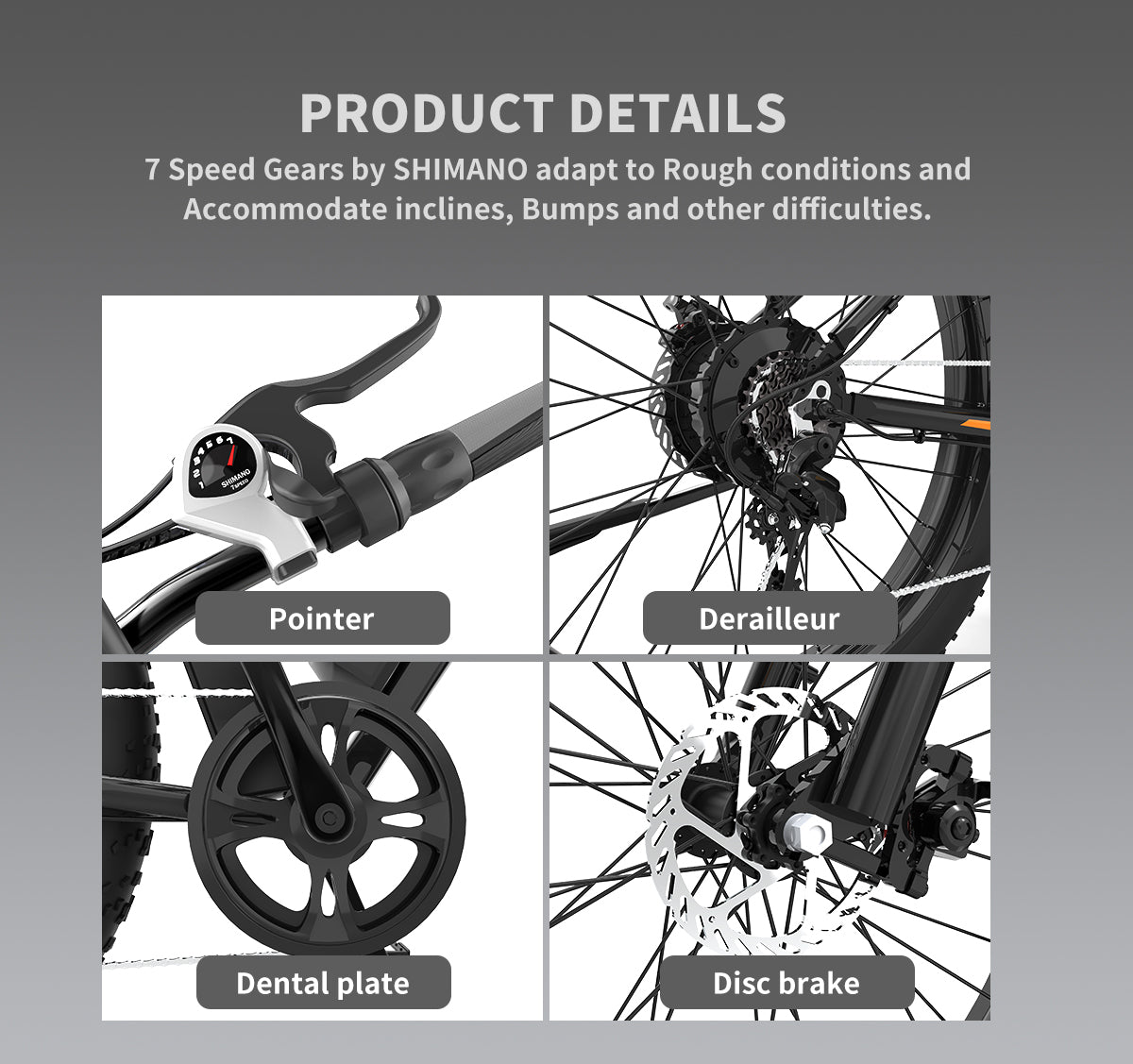 750W Electric Bike with Removable 48V 13Ah Li-Ion Battery L140525