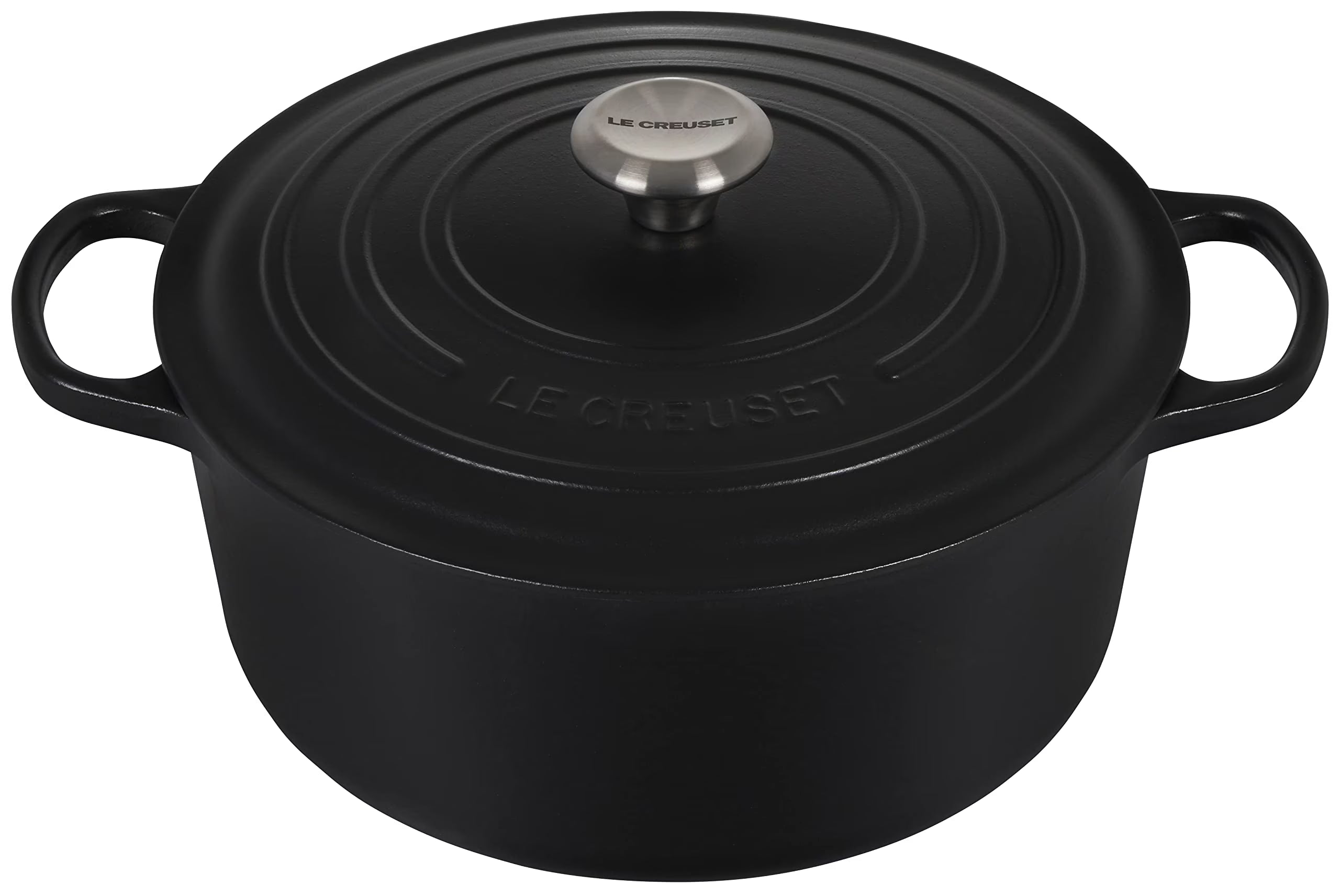 Enameled Cast Iron Round Dutch Oven, 7.25 qt., Licorice N57422