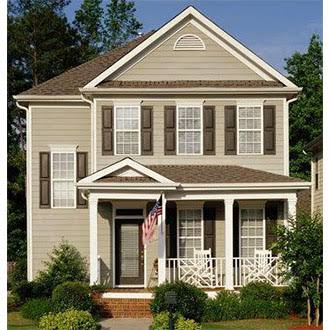 White Raised Panel Vinyl Exterior Shutters Pair D678235