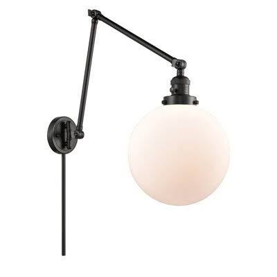 Matte Black Swing Arm Lamp D133