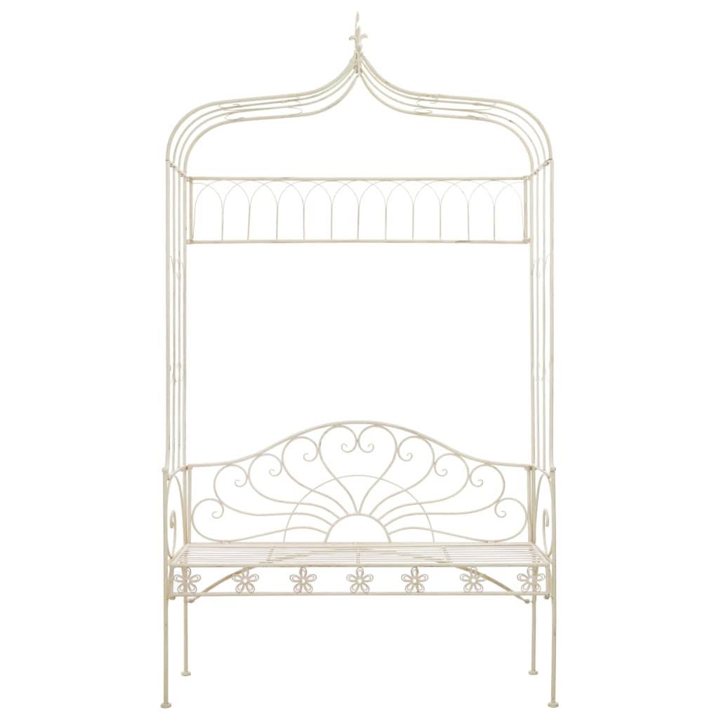 Antique Brown Iron Garden Bench R380
