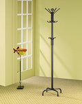 Satin Black Coat Rack O356