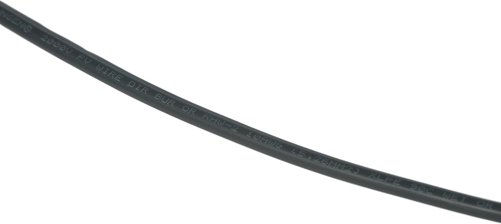 50' Bulk Black Copper #10 AWG PV Wire with Tough XLPE Pack of 2 K8738