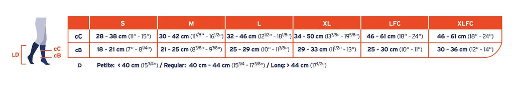 Knee High Compression Socks, 20-30 mmHg, Closed Toe V42980