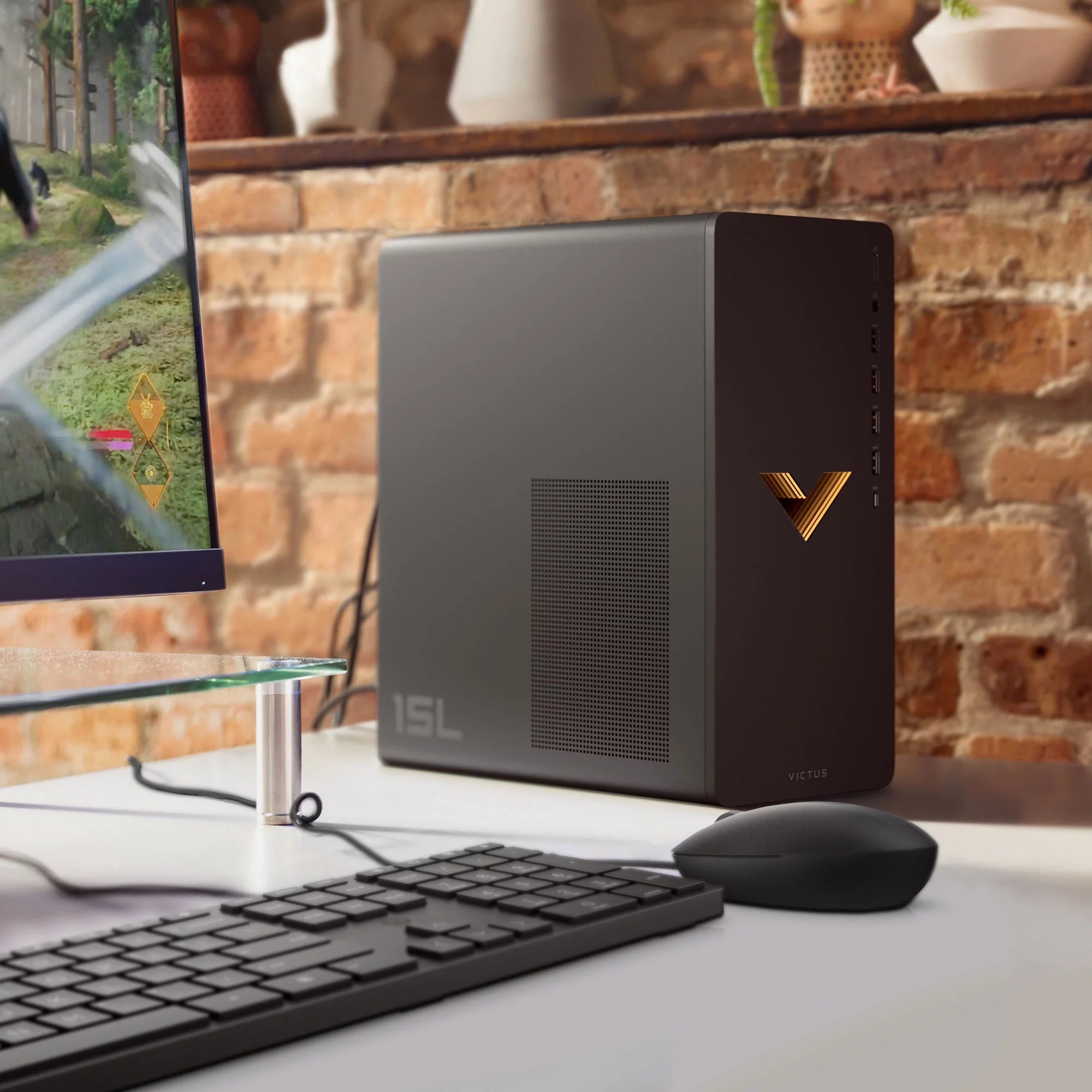 Mica Silver Gaming Desktop PC, AMD Ryzen 5 5600G, AMD RX6400, 8GB RAM, 512GB SSD L1148