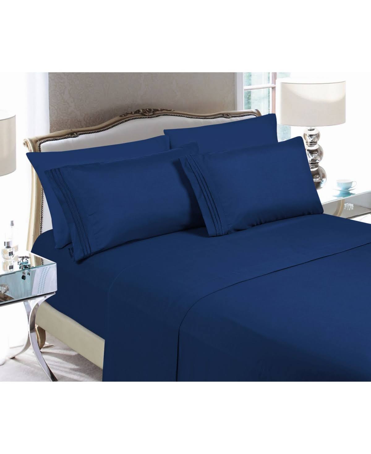 6 pc. Sheet Set California King Navy R965