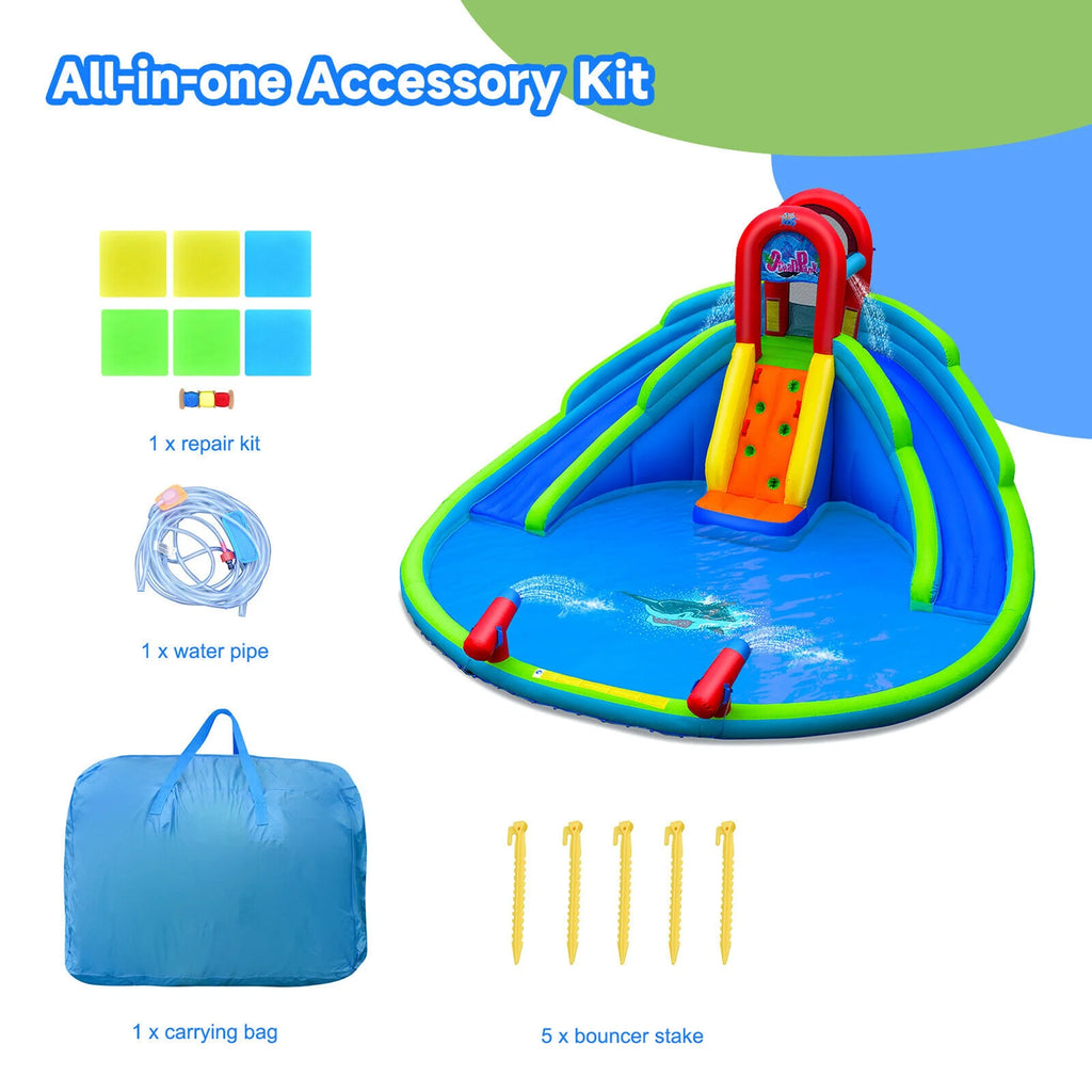 Inflatable Waterslide Bounce House with Handrail N475