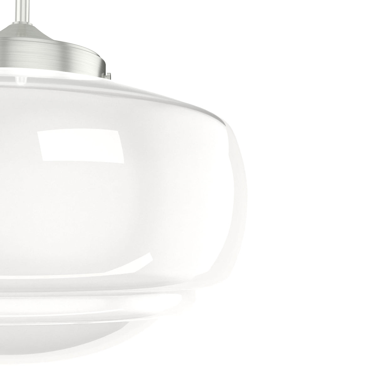 16 inch Cased White Glass Pendant Ceiling Light J4330