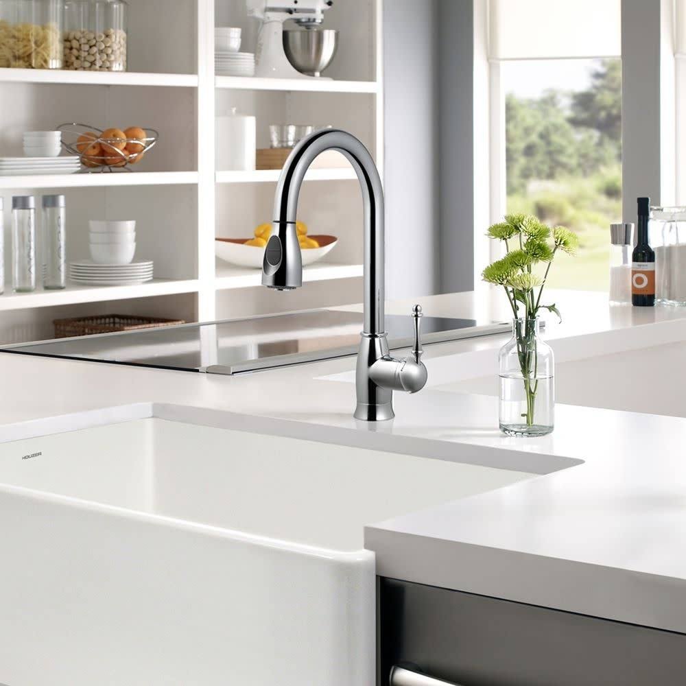 Oil Rubbed Bronze Pull Down Kitchen Faucet Y23397