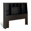 Black Full/Queen Bookcase Headboard Y857