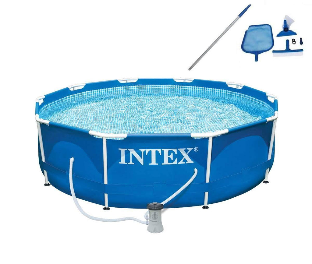 Metal Frame Swimming Pool with Filter Pump and Maintenance Kit E50167