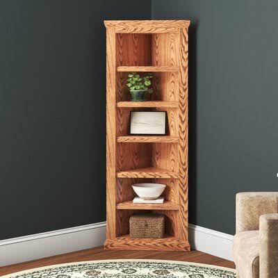 Golden Oak Corner Bookcase O899045
