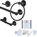 Door Barricade Lock Security Device, 24’’ Towel Bar, Pack of 2 T6590