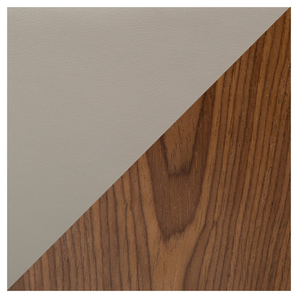 Walnut Wood and Grey PU Dining Chair X2727