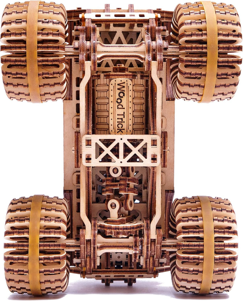 Monster Pickup Truck 3D Wooden Puzzle Model Kit Pack of 2 U50616