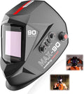 Auto Darkening Welding Helmet with Ultra Large Viewing Screen, 4 Arc Sensor, 1/1/1/2 Optical Clarity X240