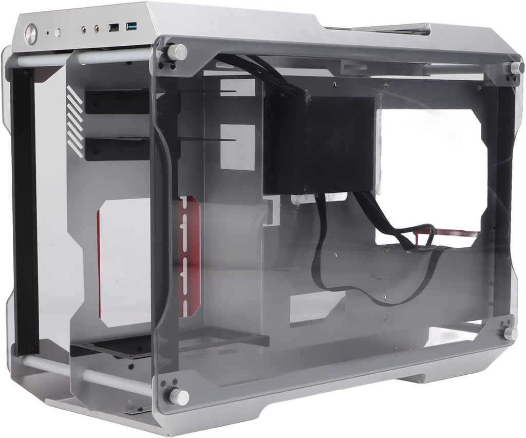 Silver Compact ATX Mid Tower PC Case O8151