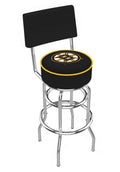 Chrome Double-Ring Swivel Bar Stool J9851