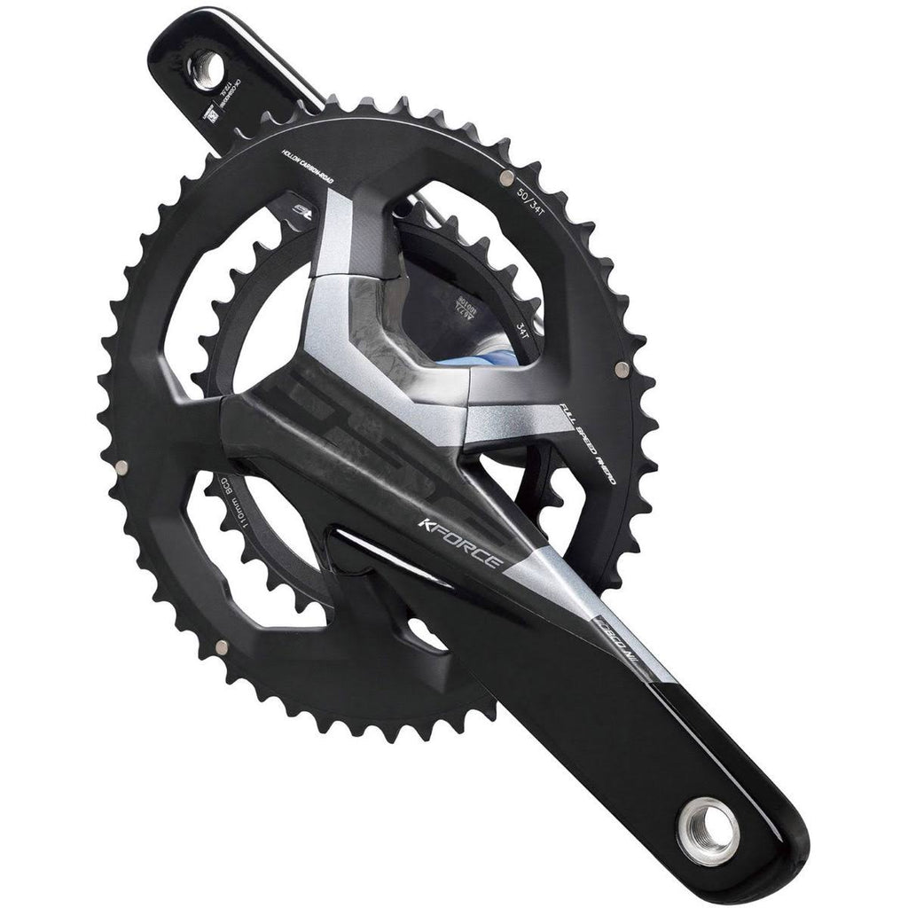 Black-Silver Carbon Chainset T132