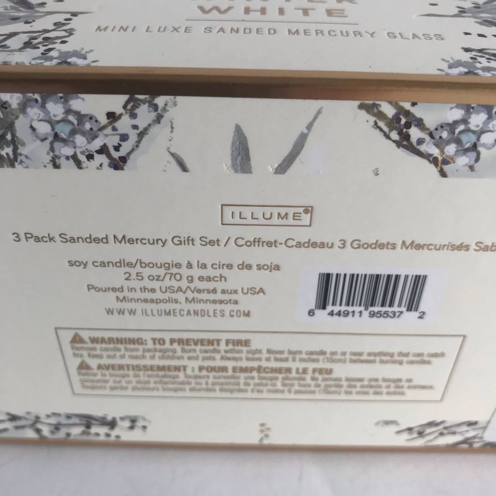 Winter White 3 Pack Candle W8050
