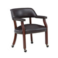 Burnished Brown Caster Game Chair P533
