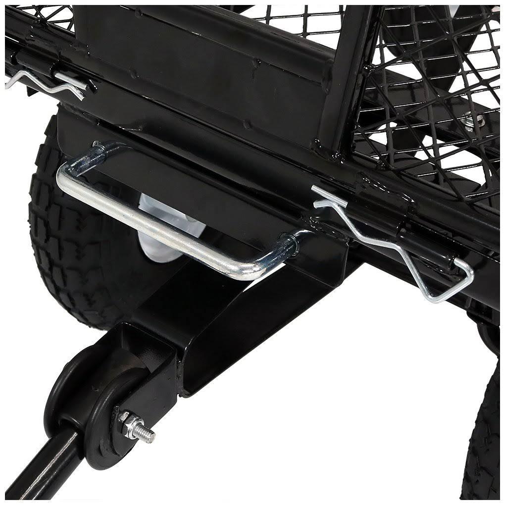 Blue Steel Utility Garden Cart with Removable Sides E593593