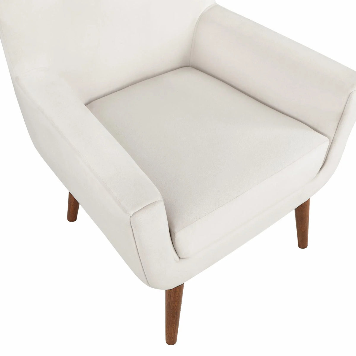 Navy Blue Velvet Arm Chair with Solid Wood Legs S790