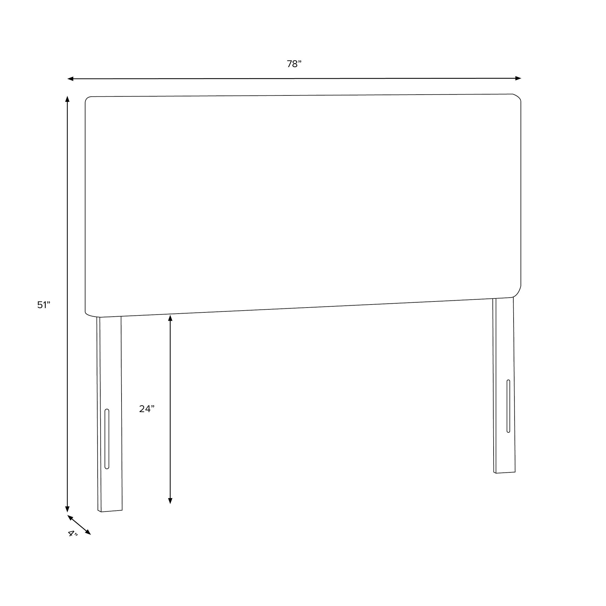 King Cobblestone Headboard U1665