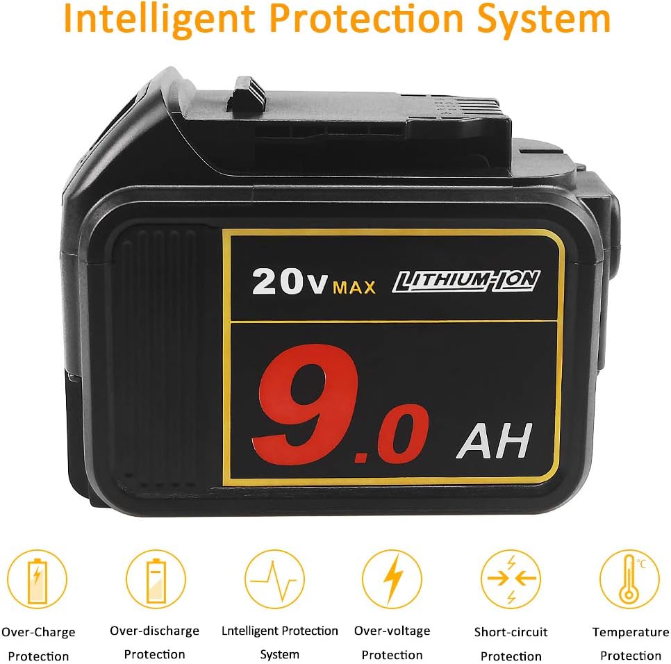 20V 9.0Ah Lithium Ion Battery Pack of 2 H3650