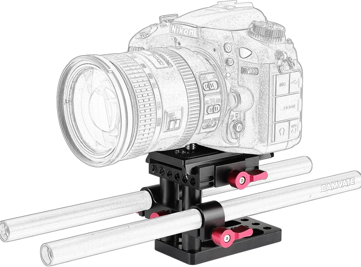 Red Quick Release Mount Base Plate Pack of 2 D936769