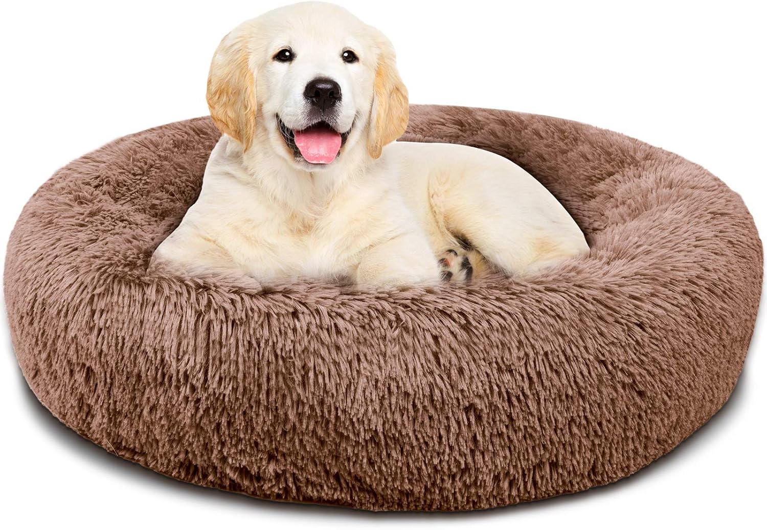 Small Round Washable Calming Dog Bed Pack of 2 D60856